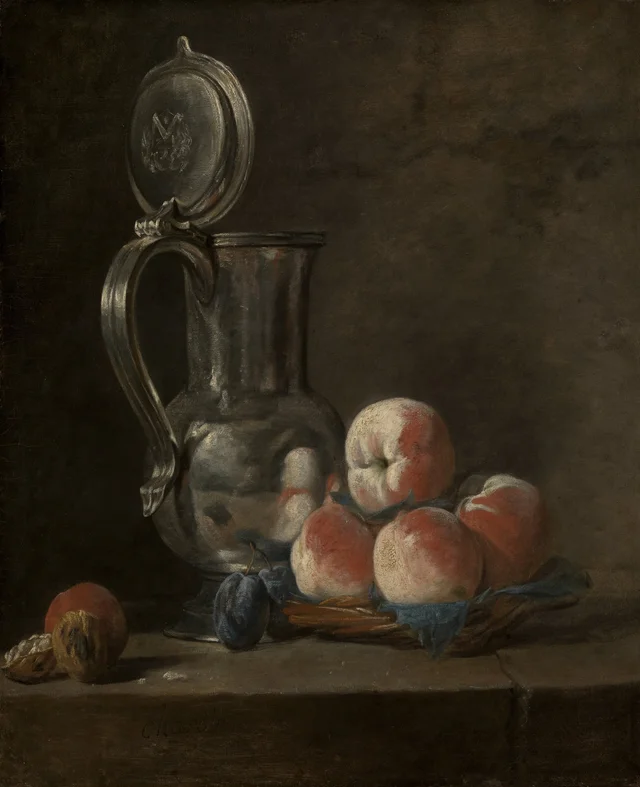 Still Life with Pewter Jug and Peaches