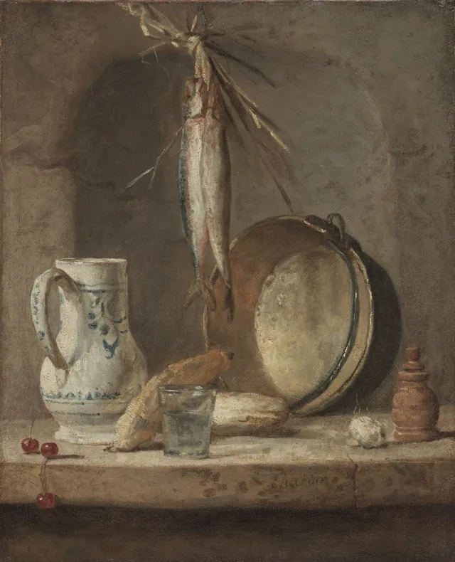 Still Life with Herrings, Jean Siméon Chardin