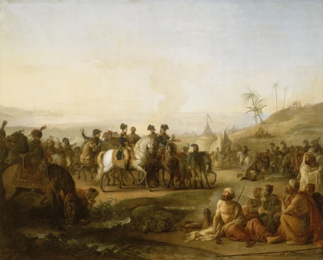 General Bonaparte Visiting the Fountains of Moses, 28 December 1798, Jean-Simon Berthélemy