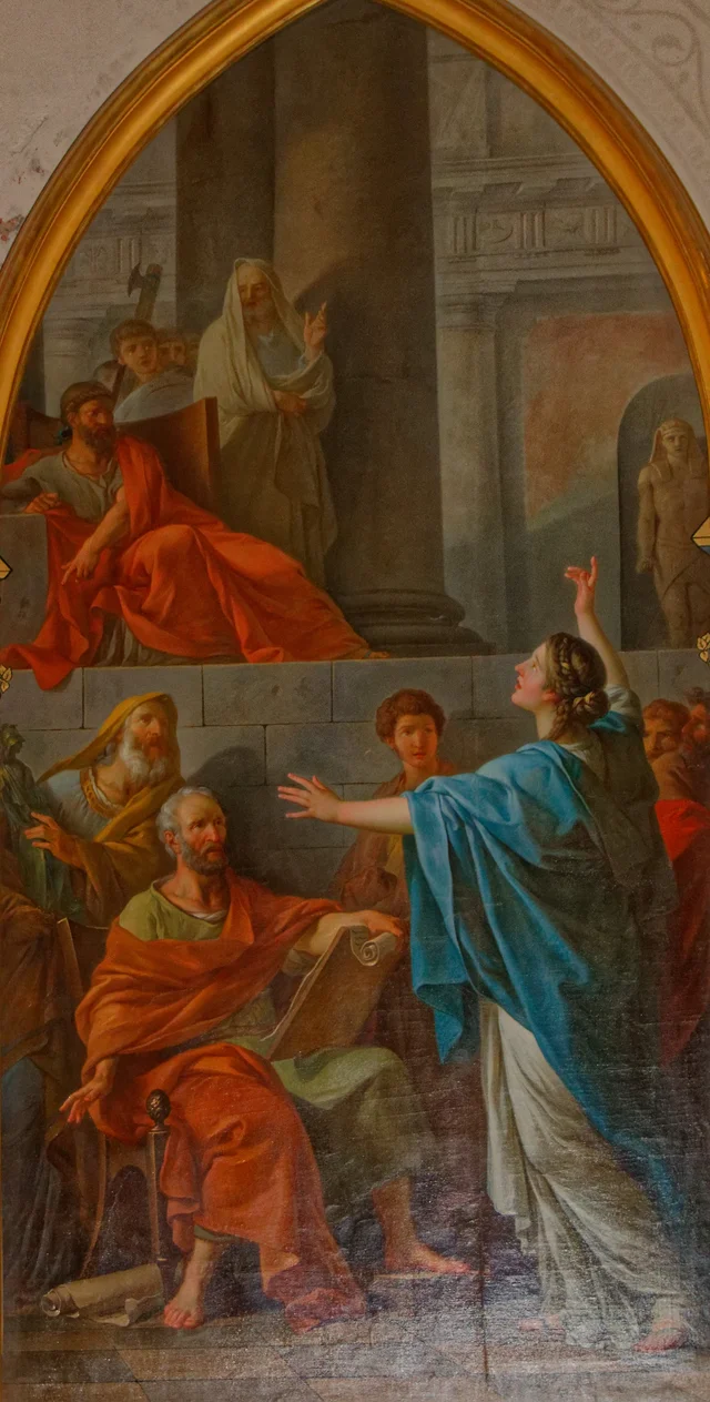 Saint Catherine among the Philosophers of Alexandria, Jean-Simon Berthélemy