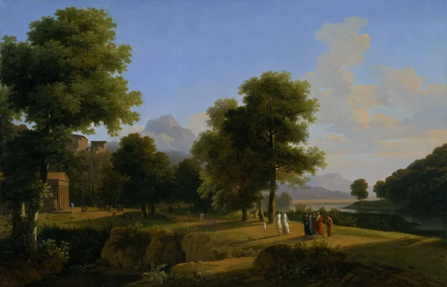 Paysage, site de la Grèce, Jean-Victor Bertin