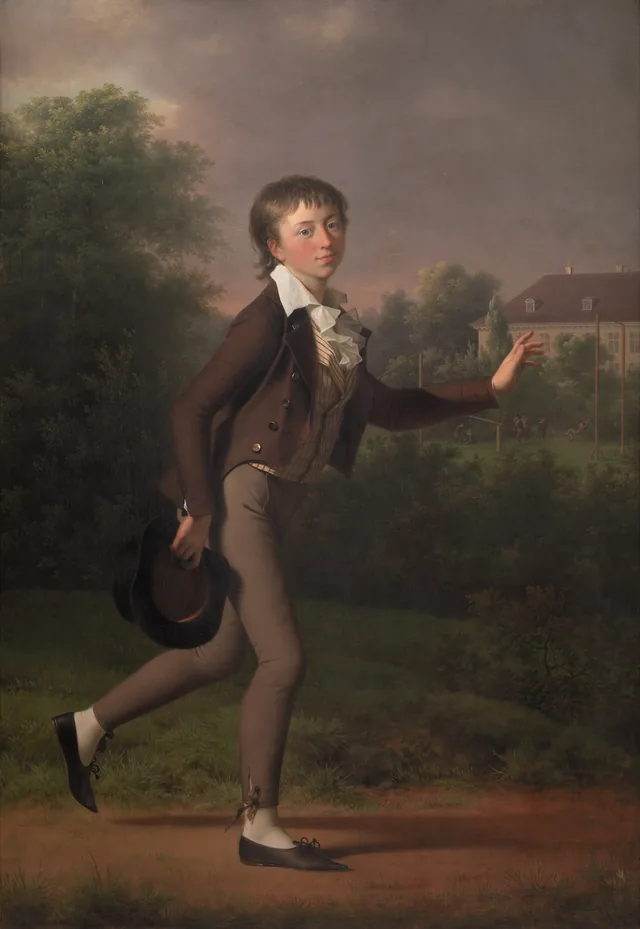 Menino correndo. Marcus Holst von Schmidten, Jens Juel