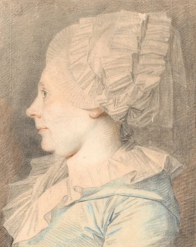 Retrato de Anne Cathrine Maaløe, de soltera Basse. Perfil hacia la izquierda, Jens Juel