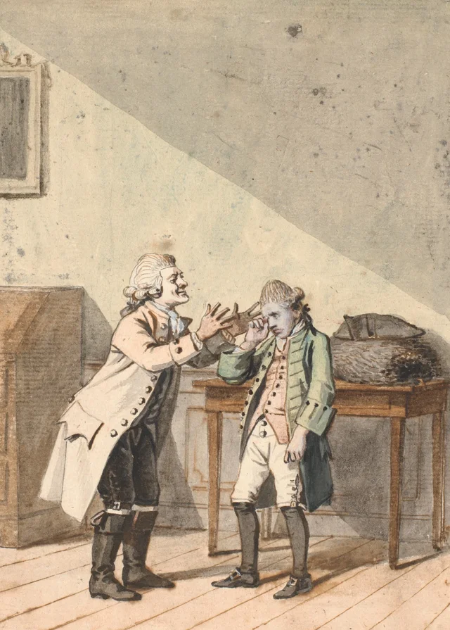 Una escena de «De Vonner og de Vanner» de P. A. Heiberg, Jens Juel