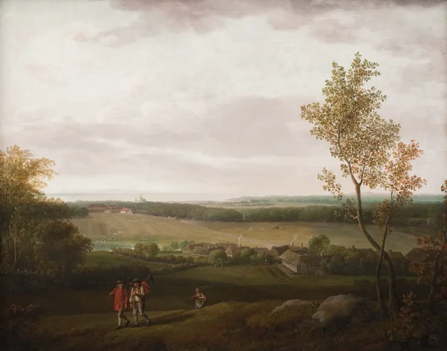 Vista de los alrededores de Jægerspris, Jens Juel