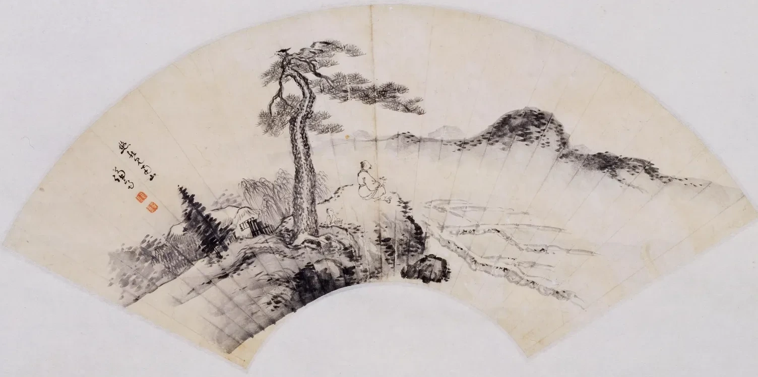 Serenely gazing at Mount Nan, Jeong Seon