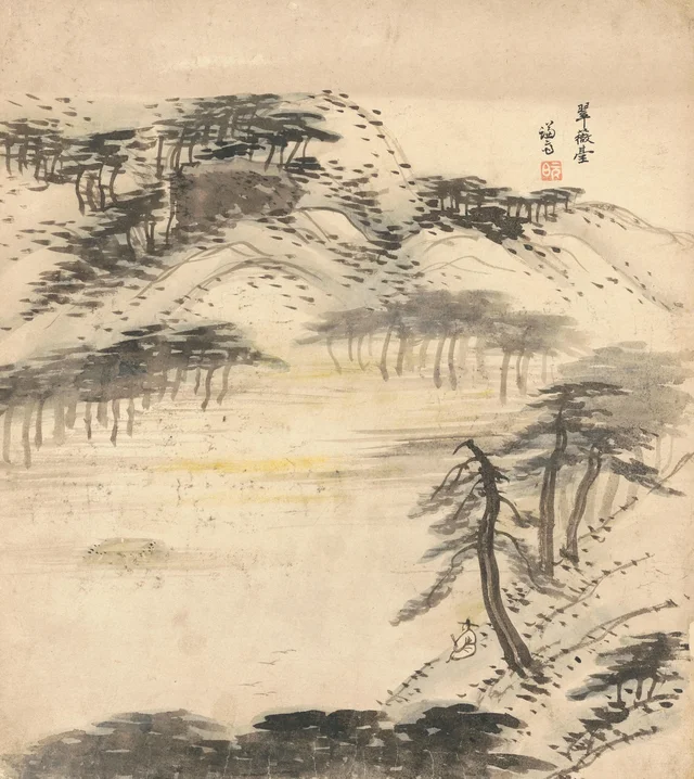Album of the eight views of Jangdong, image 2, Jeong Seon