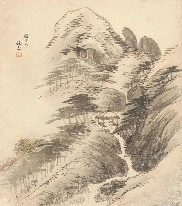 Album of the eight views of Jangdong, image 4, Jeong Seon