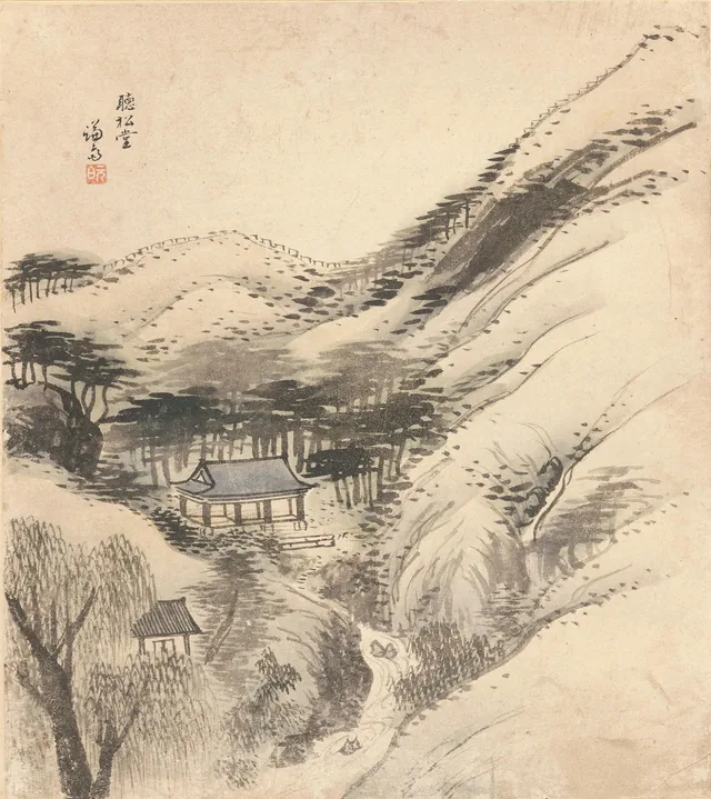 Album of the eight views of Jangdong, image 5, Jeong Seon