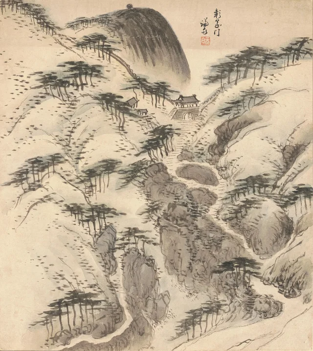 Album of the eight views of Jangdong, image 6, Jeong Seon