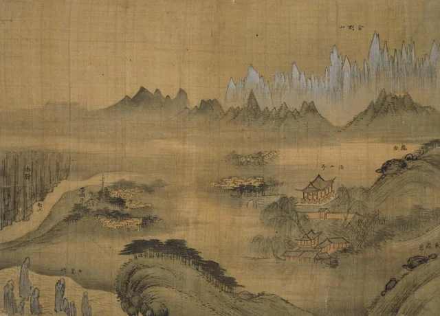 Haesanjeong, from the Album of Mount Pungak of the sinmyo year, Jeong Seon