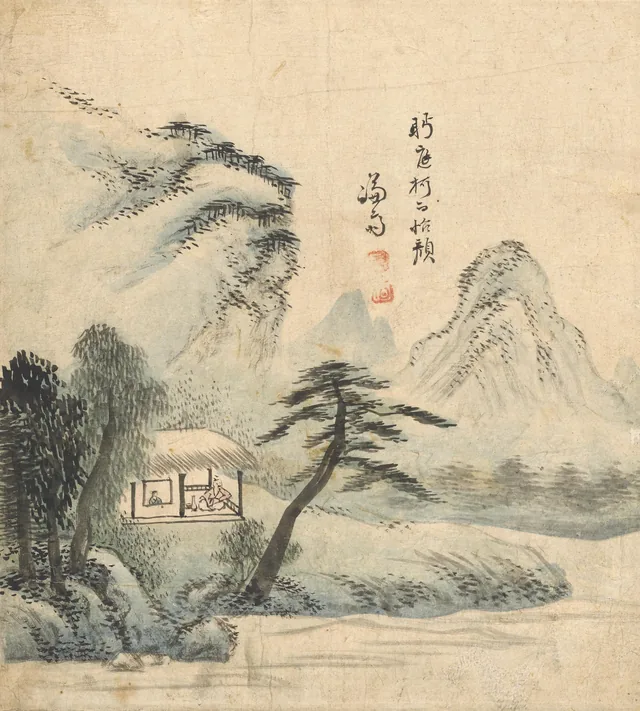 Illustrations of “Gwigeorae-sa”, ten-panel screen, image 3