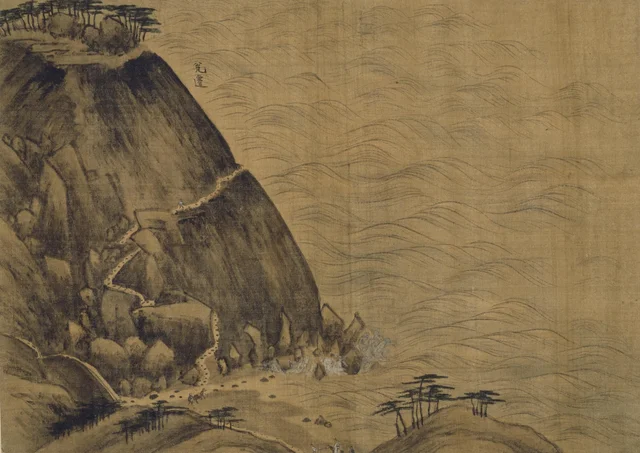 Ongcheon, from the Album of Mount Pungak of the sinmyo year, Jeong Seon