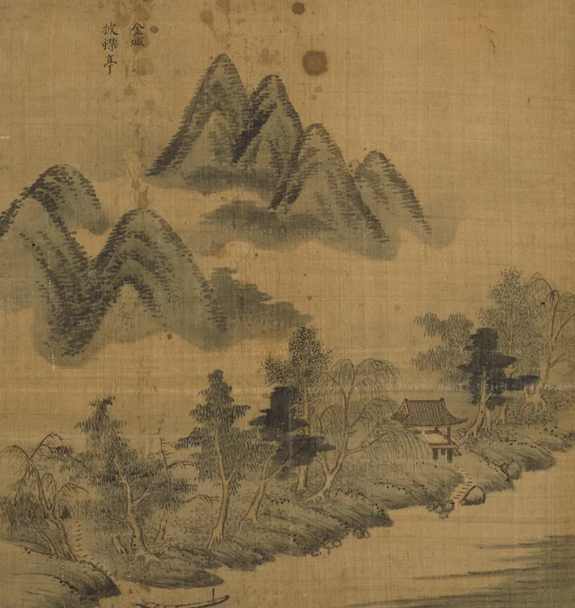 Pigeumjeong, from the Album of Mount Pungak of the sinmyo year, Jeong Seon