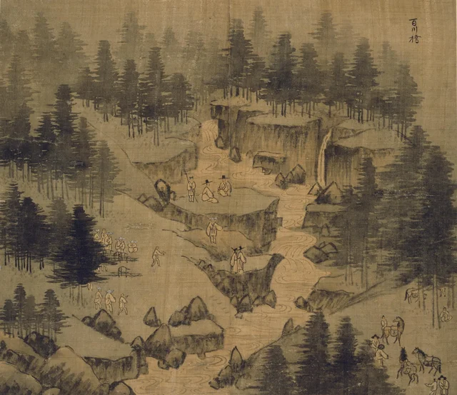 Baekcheon Bridge, from the Album of Mount Pungak of the sinmyo year