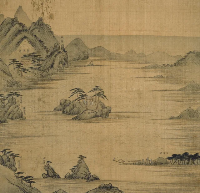 Sasonjeong, from the Album of Mount Pungak of the sinmyo year, Jeong Seon