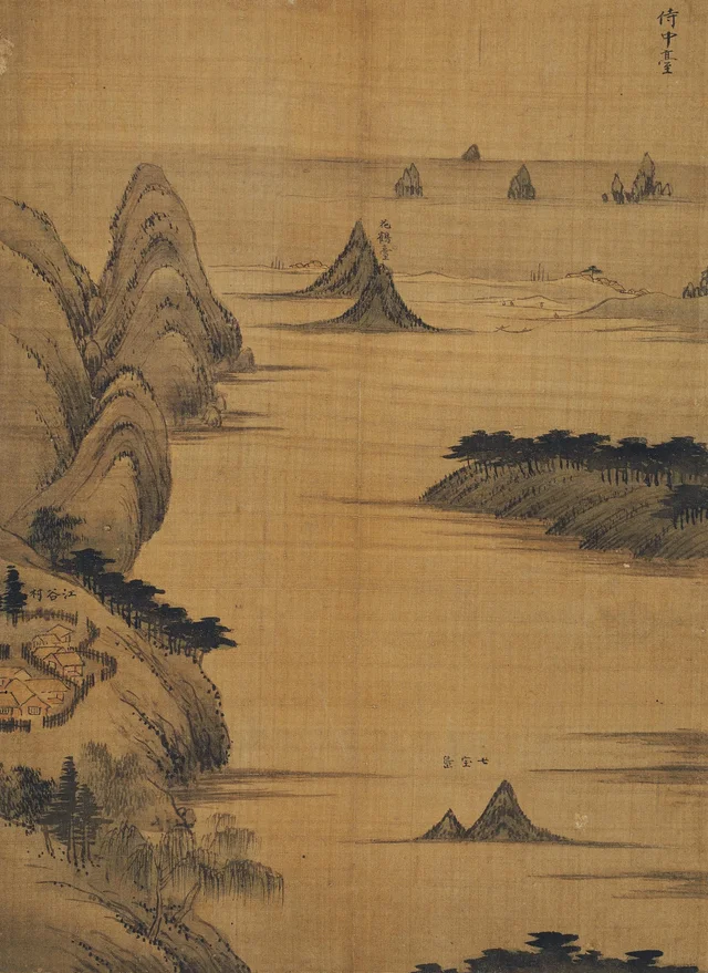 Sijungdae, from the Album of Mount Pungak of the sinmyo year, Jeong Seon