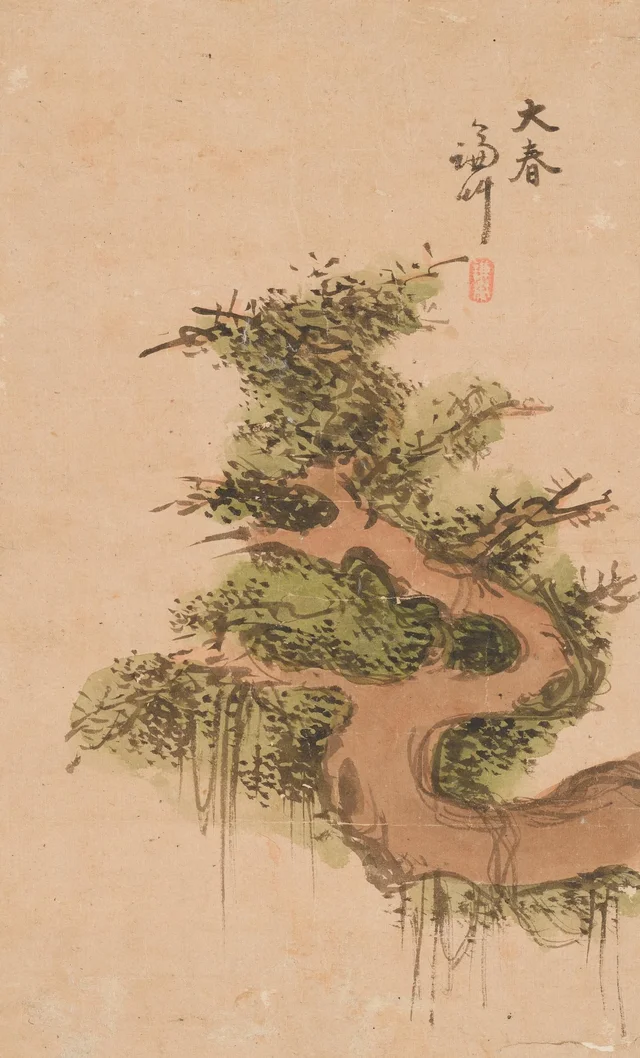Old pine tree, Jeong Seon