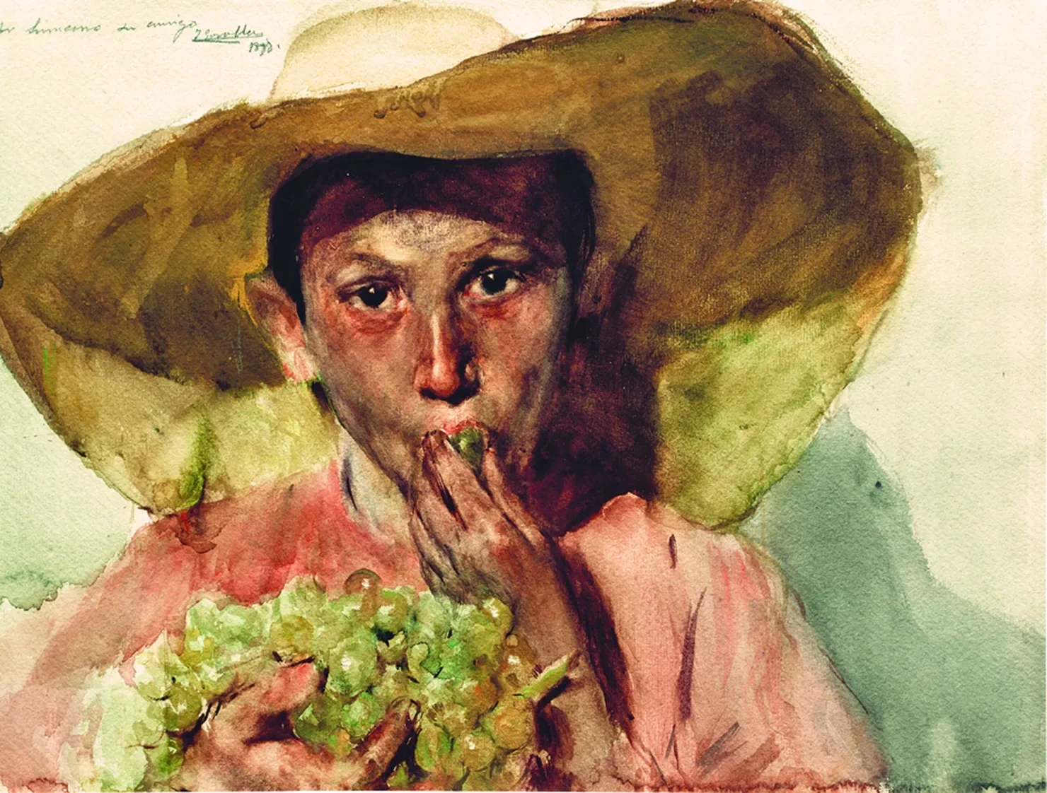 Enfant mangeant des raisins, Joaquín Sorolla