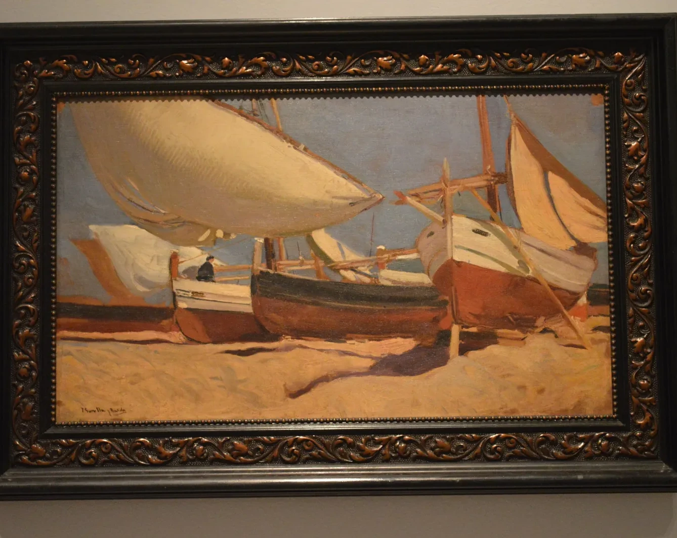 Estudio de barcas, Joaquín Sorolla