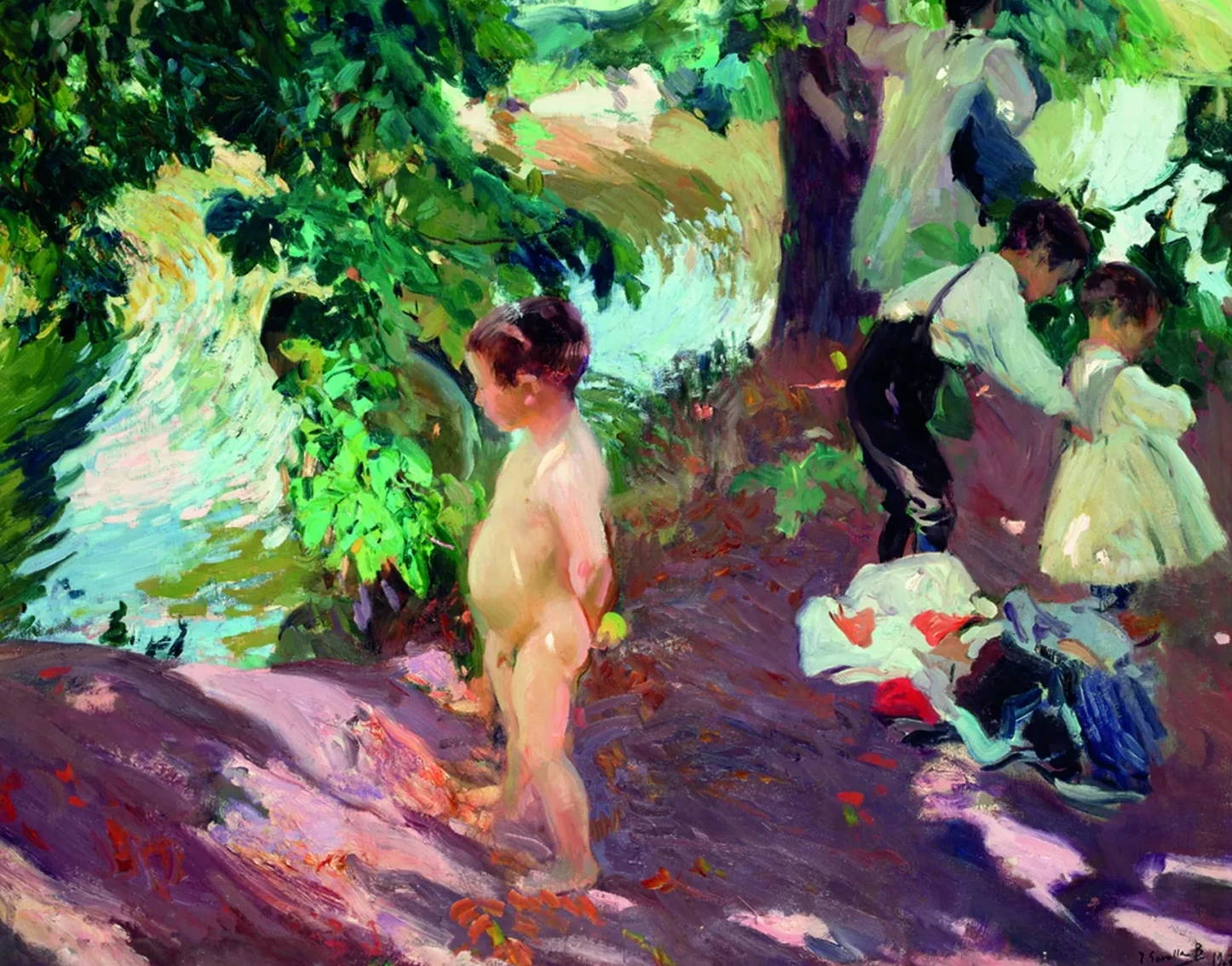 Le Bain à La Granja, Joaquín Sorolla