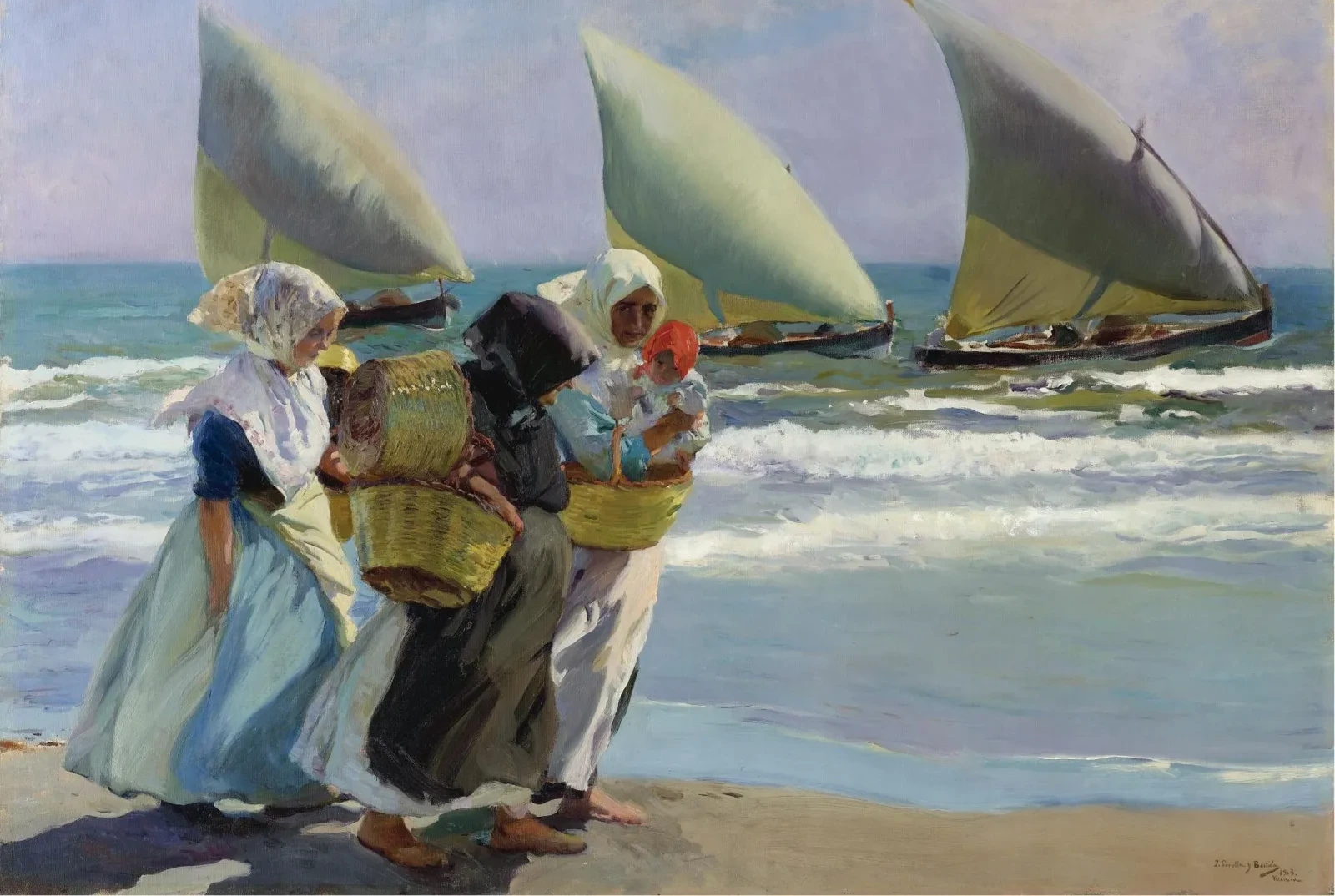 Les Trois Voiles, Joaquín Sorolla