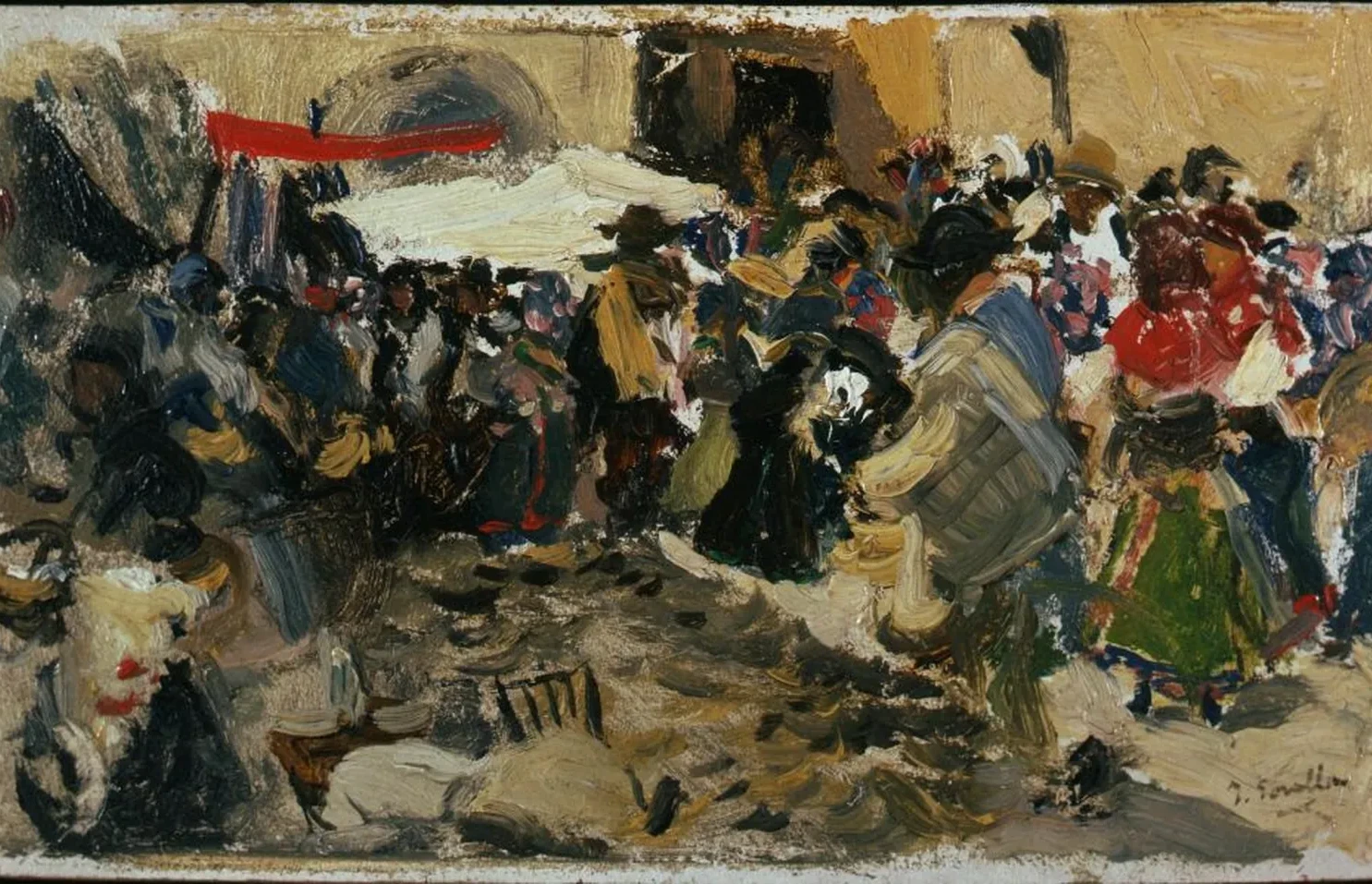 Market, León (Awnings), Joaquín Sorolla