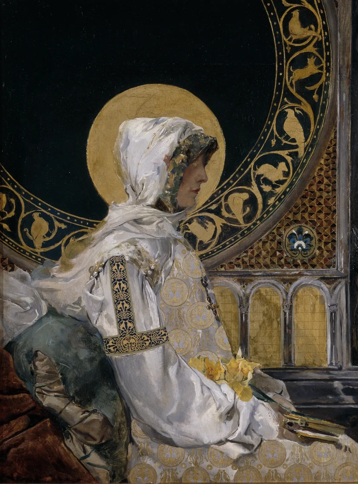 Santa en oración, Joaquín Sorolla