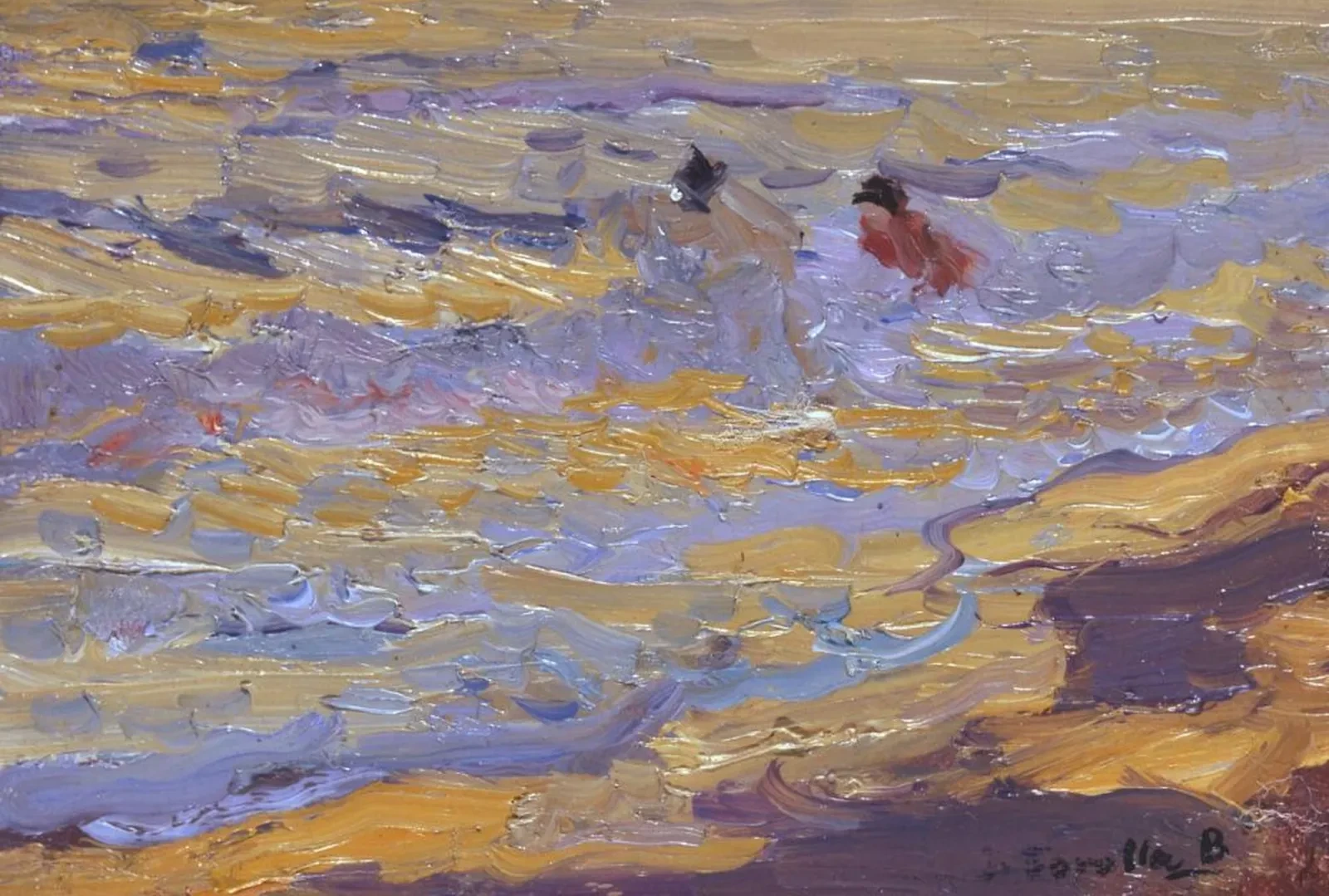 The Beach, Valencia (Two Bathers), Joaquín Sorolla