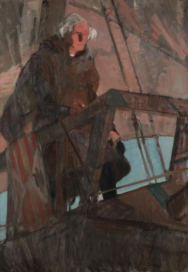 Colón saliendo de Palos (En la toldilla)