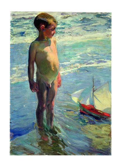 Enfant au bâteau