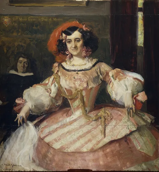 La actriz María Guerrero como «La dama boba»