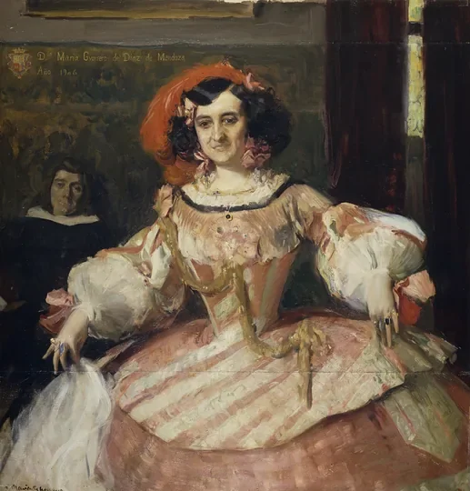 La actriz María Guerrero como «La dama boba»