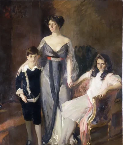Mrs. Ira Nelson Morris and her Children