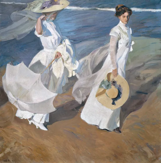 Promenade au bord de la mer