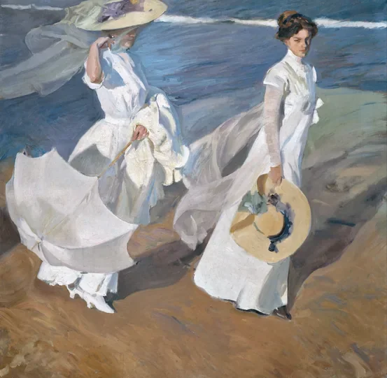 Promenade au bord de la mer