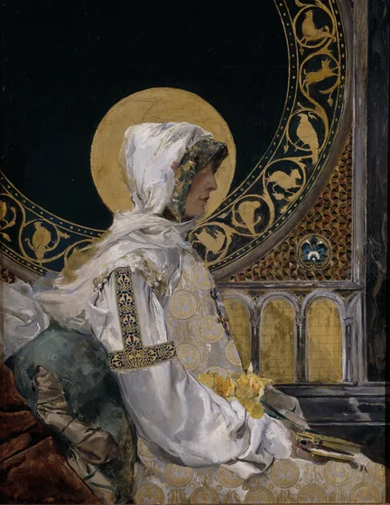 Santa en oración