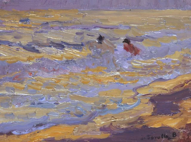 La playa, Valencia (Dos bañistas), Joaquín Sorolla
