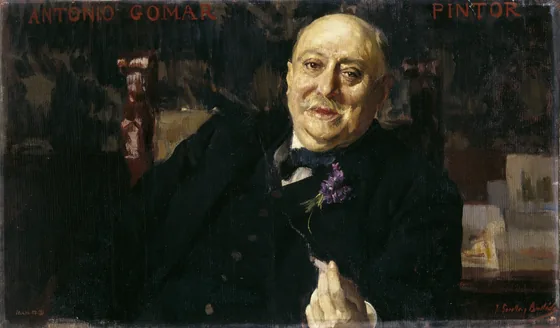The painter Antonio Gomar y Gomar