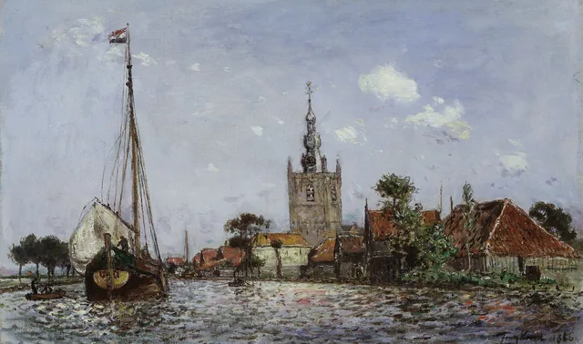 The Church of Overschie, Johan Barthold Jongkind