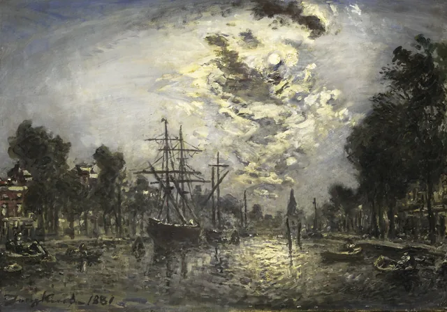 Rotterdam au clair de lune