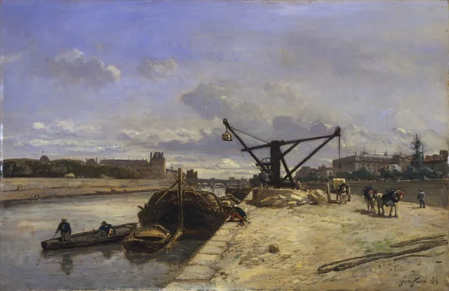 View from the Quai d'Orsay, Johan Barthold Jongkind