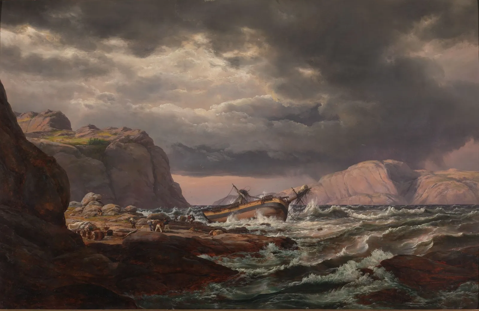 Shipwreck on the Coast of Norway, Johan Christian Dahl