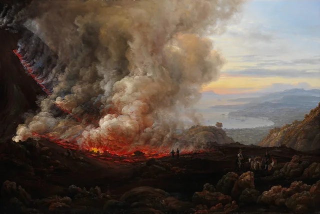 Una erupción del Vesubio, Johan Christian Dahl