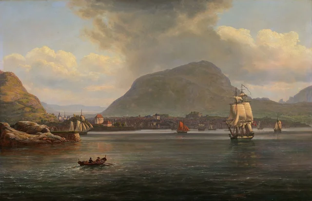 Bergen vu de la passe du nord, Johan Christian Dahl