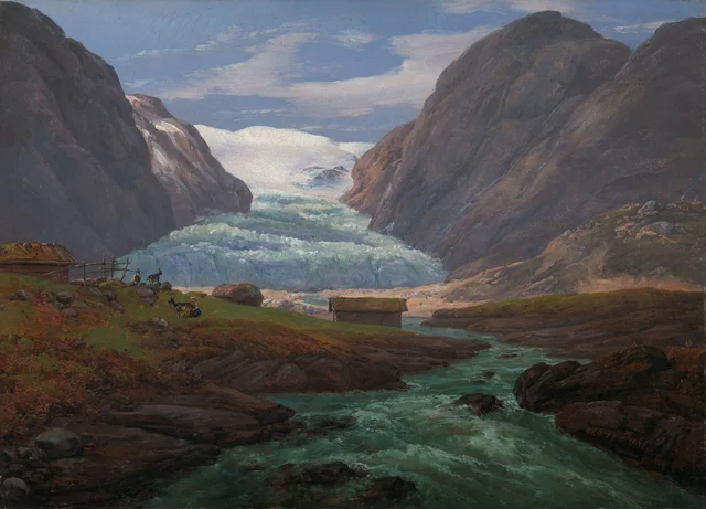 Vista del glaciar de Nigardsbreen en el Jostedalen