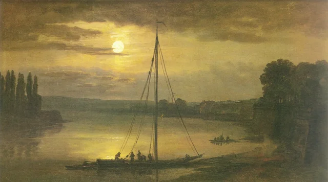 Vista sobre el Elba junto a la terraza de Brühl, Johan Christian Dahl