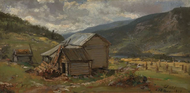 El patio de la granja, Hjelle en Valdres