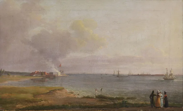 Vista del Øresund, cerca de la fábrica de cal