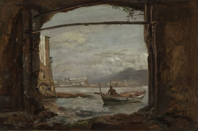 Vista de una gruta cerca de Posillipo